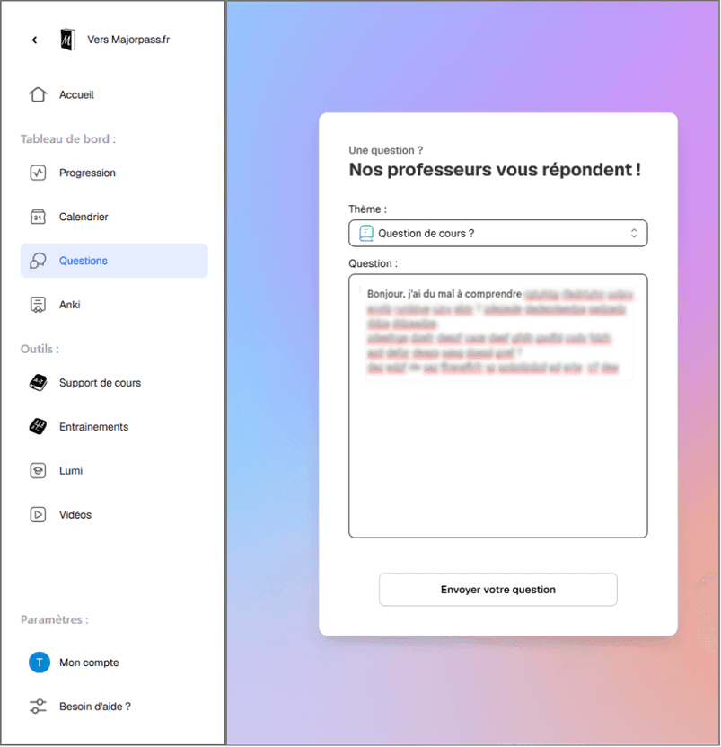 Suivi de progression